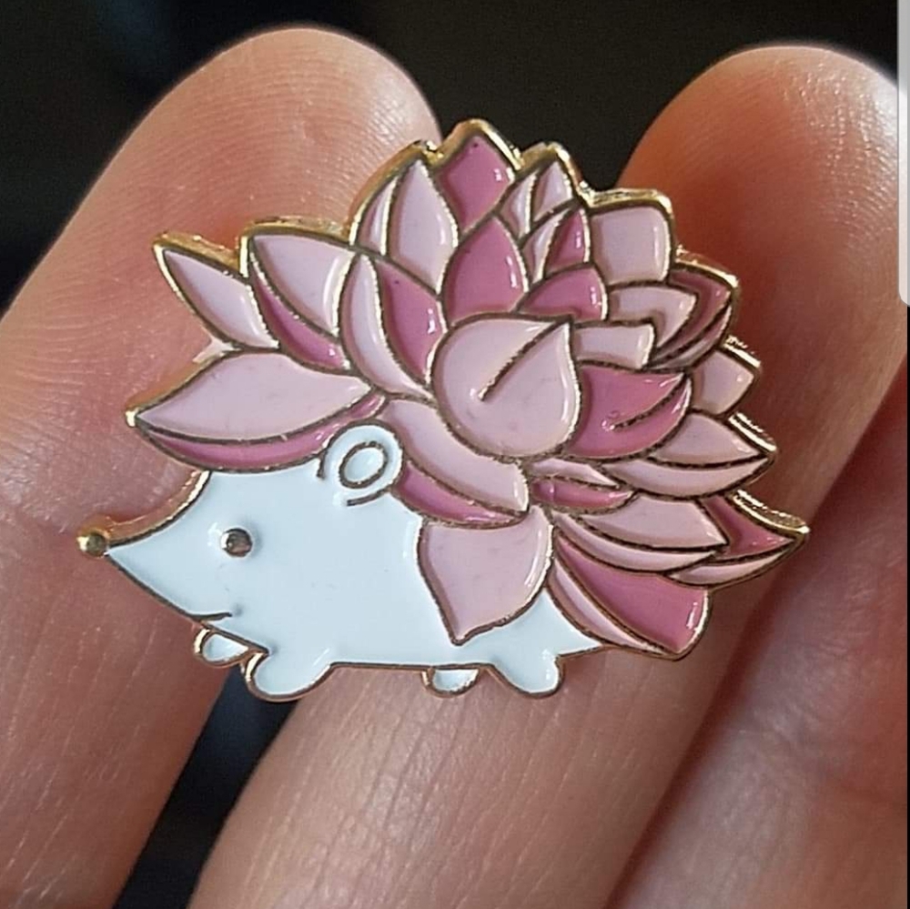 Pink Baby Hedgehog Pin